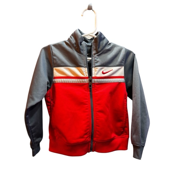 Nike Kids Jacket - Red and Gray - Picture 1 of 5
